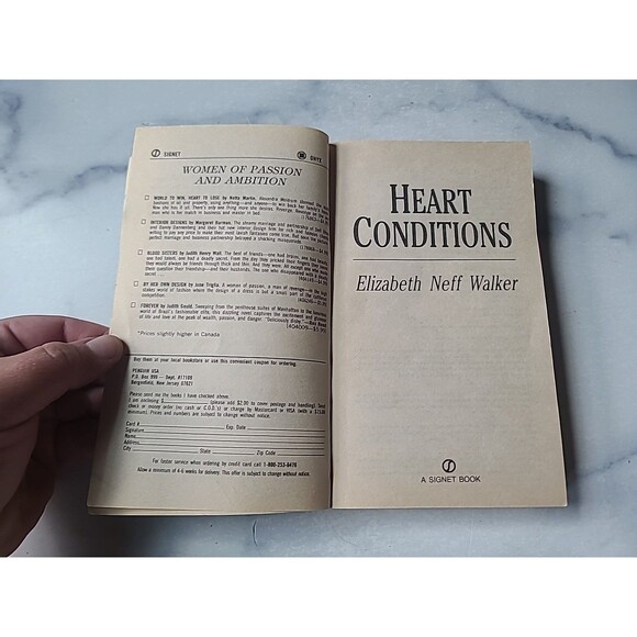 Heart Conditions By Elizabeth Neff Walker Paperback - Picture 3 of 10